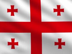 Georgia Flag Stock Footage