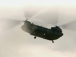 WS POV View of flying military helicopter / Musa Qala, Helmand Province, Afghanistan. Stock Footage