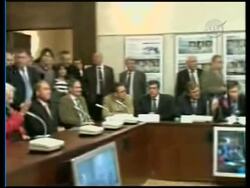 Soyuz carrying space tourist and crewmates docks News Clip