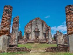 Tourism Historical Places phra narai raja niwet Lopburi, Thailand. Stock Footage