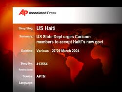 US State Dept urges Caricom members to accept Haiti''s new govt News Clip
