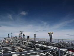 Tanker deck Stock Footage