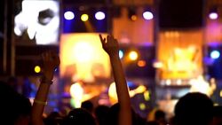 Enjoying a Concert Stock Footage