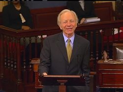 Democratic Sen. Al Franken took the unusual step Thursday of shutting down Sen. Joe Lieberman on the Senate floor. Lieberman, a Connecticut independent, currently is the target of liberal wrath over his opposition to a government-run insurance plan in the health care bill. News Clip