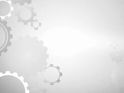Soft Simple Cogs Background Loops X3 - Grey (Full HD) Stock Footage