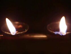 Temple candleholders Stock Footage