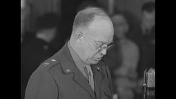 General Eisenhower and Admiral Nimitz testify before Senate Military Affairs Committee in Washington, DC News Clip