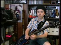 An eight-year-old Wisconsin boy who has been turning heads with his guitar abilities has new reasons to play the blues now that he's being barred from nightclubs and bars. News Clip