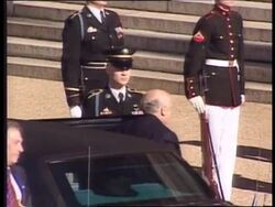 USA: NATO: LEADERS ARRIVE FOR 50TH ANNIVERSAY DINNER News Clip