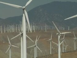 windmills lock down Stock Footage