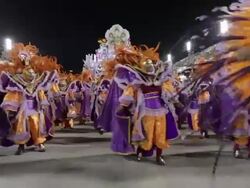 General Views Rio Carnival Parade 2013 Stock Footage