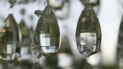 Chandelier crystals Stock Footage
