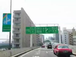Tokyo Shuto Expressway,Time lapse Stock Footage
