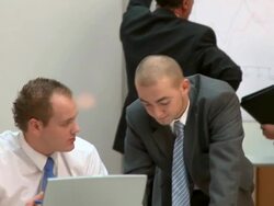 HD DOLLY: Business Teamwork Stock Footage