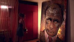 CLEAN : Face of War: Ukrainian artist uses bullet cases to portray Putin News Clip
