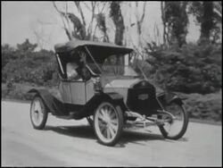 1909 Flanders roadster Stock Footage