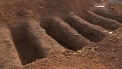 Empty graves dug for Ebola victims News Clip