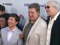 John Goodman, Ken Jeong, Chevy Chase at the NBC Universal Press Tour All-Star Party at Los Angeles CA. (Footage by WireImage Video/Getty Images Entertainment Video) Stock Footage