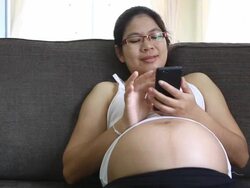 Pregnant Woman Stock Footage