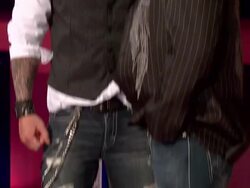 Crimson and James Storm at 2012 CMT Music Awards Stock Footage