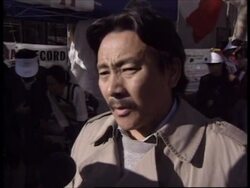 USA: NEW YORK: UN 50TH ANNIVERSARY ASSEMBLY:  TIBETAN PROTEST News Clip