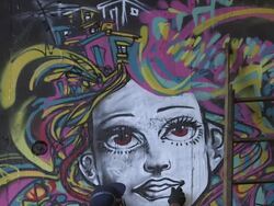 Street Art In Rio De Janeiro - Graffiti Artists Stock Footage