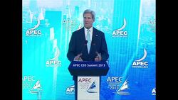 CLEAN - Kerry subs for Obama at APEC Summit in Bali News Clip