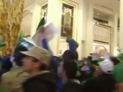 Pro Gaddafi supporters storm hotel News Clip