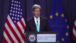 John Kerry says deal on Ukraine requires all sides to halt violence and provocation News Clip