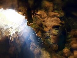 Khao Luang Cave Temple in Phetchaburi Province of Thailand. Stock Footage
