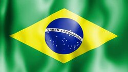 Flag of Brazil Stock Footage