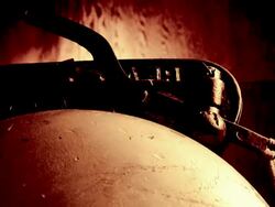 Close up boxing bell ringing Stock Footage