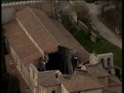 Aerials of region ravaged by quake Instructional Video