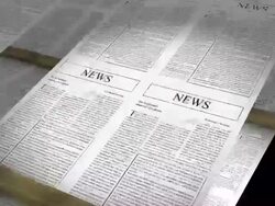 Newspapers! HD Stock Footage