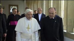 Benedict holds joint service in chapel where Martin Luther once prayed News Clip