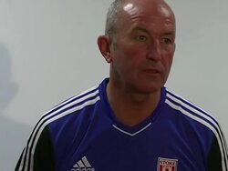 Pre-Match Interview: Tony Pulis Stock Footage