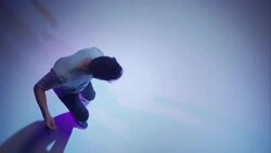 young male soccer freestyler is doing some tricks Stock Footage