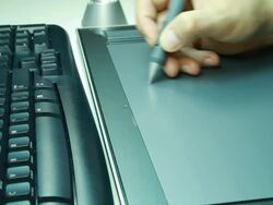 Graphics Tablet Stock Footage