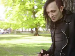 Young Adult chatting Stock Footage