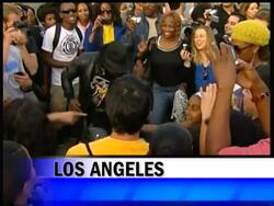 Michael Jackson was known just as well for his dancing as he was his music.  Fans across the globe pay tribute to the man who gave them 'The Moonwalk'. News Clip