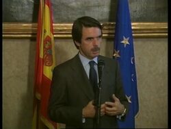 ITALY: SPANISH PM AZNAR MEETS GIULIANO AMATO News Clip