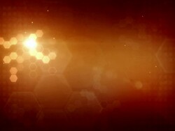 Hexagonal Designed Background Loop - Glowing Red Orange (Full HD) Stock Footage