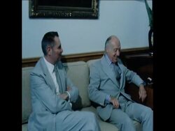 UPITN 11 7 77 PRESIDENT SADAT MEETS SENATOR JAVITS News Clip