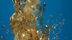 Beverage splash Stock Footage