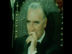 SYND 14-12-71 FRENCH PRESIDENT GEORGE POMPIDOU IN THE PORTUGUESE AZORES News Clip