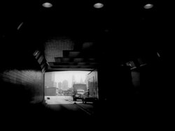 Lincoln Tunnel to New Jersey Stock Footage