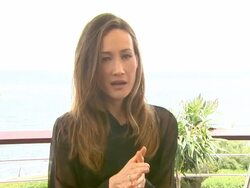 INTERVIEW: Maggie Q on doing her own stunts at the 51st Monte-Carlo Television Festival  (Footage by WireImage Video/Getty Images Entertainment Video) Stock Footage