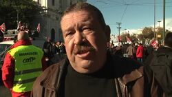 Hundreds march on parliament as lawmakers approve austerity budget News Clip