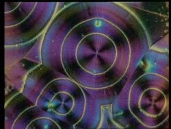 Colourful crystals, concentric circle pattern Stock Footage