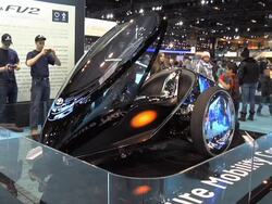 2013 Toyota FV2 concept vehicle montage Stock Footage